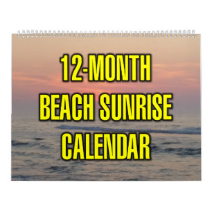 12-Monate Strand Sonnenaufgang Kalender