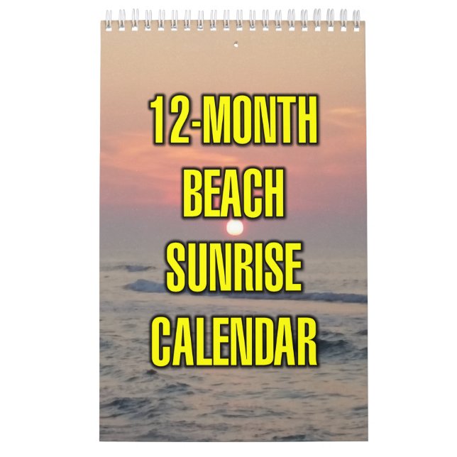 12-Monate Strand Sonnenaufgang Kalender (Titelbild)