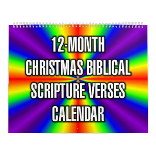 12-Monate Weihnachten Biblische Schriftverse Kalender