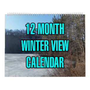 12-Monate Winteransicht Kalender