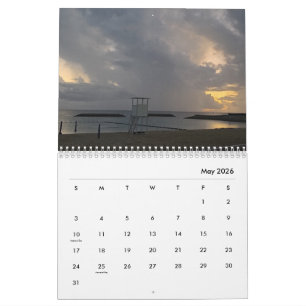 12-monatiger Kalender - Der Blick auf das Wasser