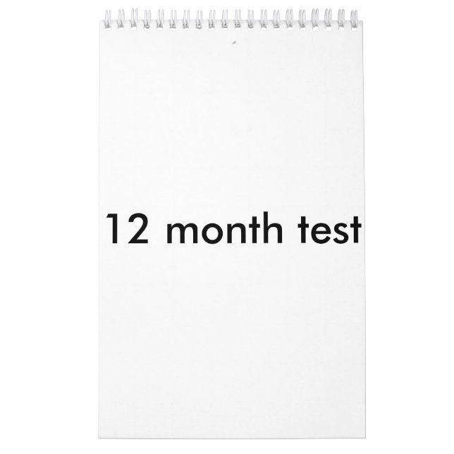 12-monatiger Test Kalender (Titelbild)