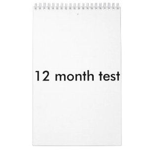 12-monatiger Test Kalender