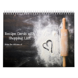 12-Monats-Kalender 2027 für Rezeptkarten & Einkauf Kalender