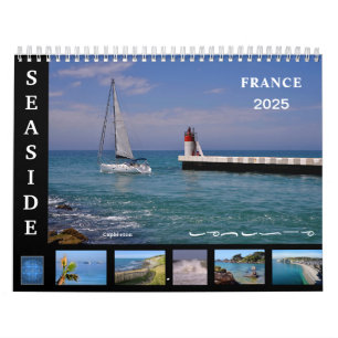 12-Monats-Kalender der französischen Küste Kalender