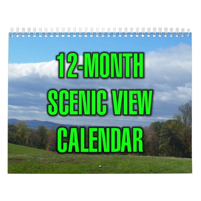 12-Monats-Panoramaansicht Kalender (Titelbild)