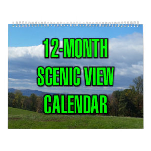 12-Monats-Panoramablick Kalender
