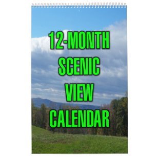 12-Monats-Panoramablick Kalender