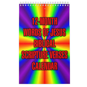 12-Monats-Worte Jesu Bibelverse Kalender