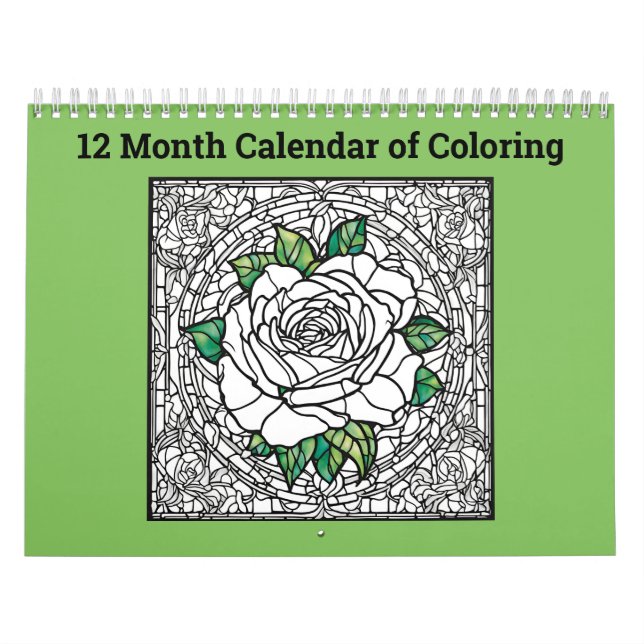 12 Monatskalender für Rose Schmetterlinge Kalender (Titelbild)