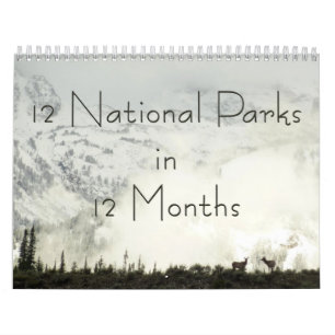12 Nationalparks in 12 Monaten, 1. Auflage Kalender