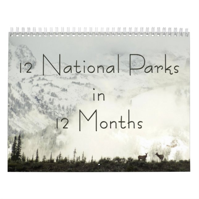 12 Nationalparks in 12 Monaten, 1. Ausgabe Kalender (Titelbild)