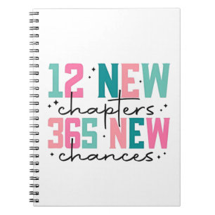 12 neue Kapitel, 365 neue Chancen 100 Tage Notizblock