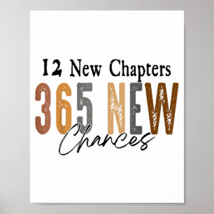 12 neue Kapitel 365 neue Chancen Familie  Poster