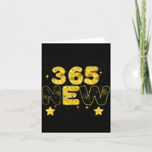 12 neue Kapitel 365 neue Chancen Frohes Neues Jahr Karte