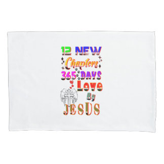 12 neue Kapitel 365 Tage Liebe durch Jesus Kissenbezug