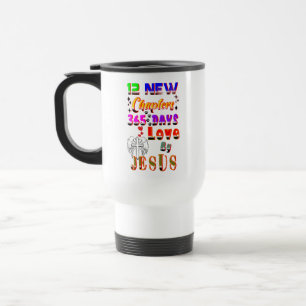 12 neue Kapitel 365 Tage Liebe durch Jesus Reisebecher