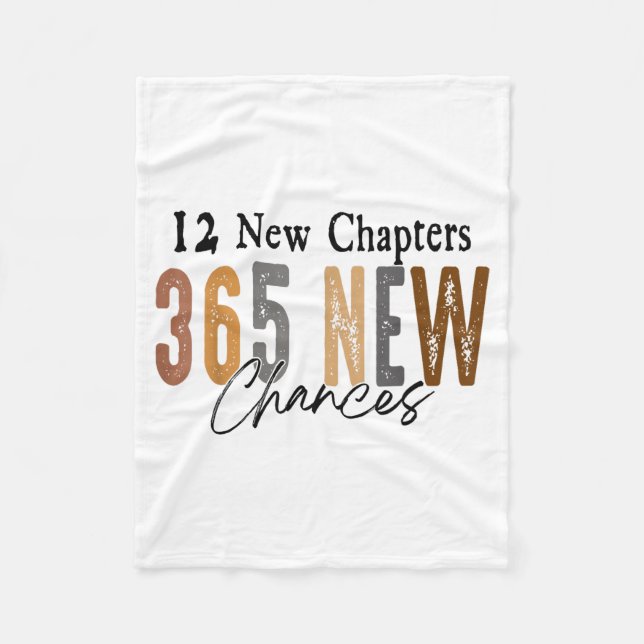 12 New Chapters 365 New Chances Family  Fleecedecke (Vorderseite)