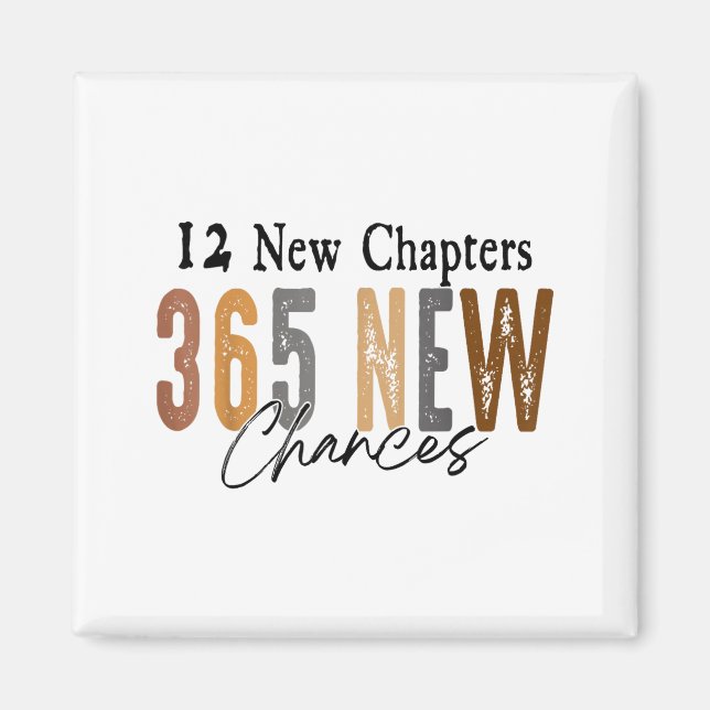 12 New Chapters 365 New Chances Family  Magnet (Vorne)