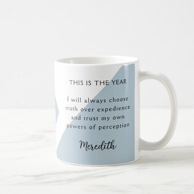 12. New Year Resolution for 2026 Year of Change  Kaffeetasse (Rechts)