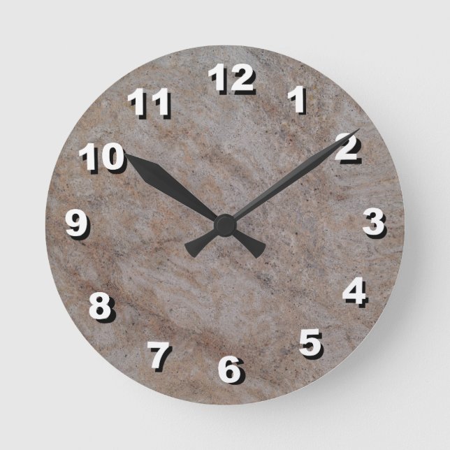 12 Nummern zur Auswahl - Tan-Markenuhr Runde Wanduhr (Vorderseite)