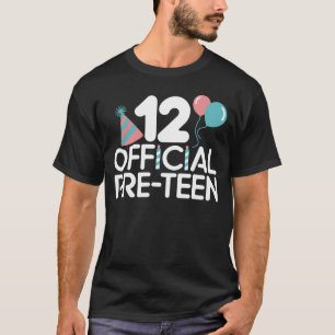 12 Offizielle Kinder vor dem 12. Geburtstag Kinder T-Shirt