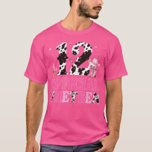 12 Offizieller Pren 12. Geburtstag Girl Western Ro T-Shirt