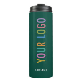 12 oz Green Thermal Tumbler Insulated Company Logo Thermosbecher
