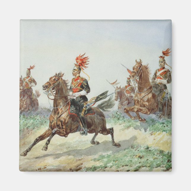 12. Royal Lancers (w/c über Bleistift erhöht mit Magnet (Vorne)