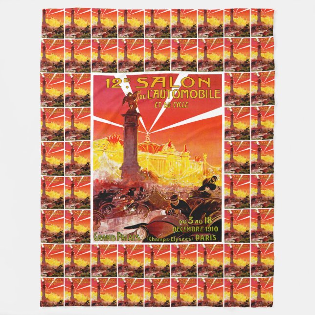 12. Salon de l'Automobile et du Cycle Fleecedecke (Vorderseite)