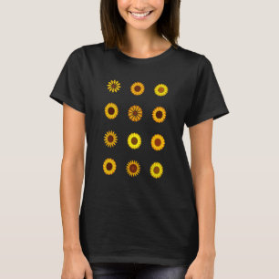 12 Schöne Blumen Florale Natur Für Gärtner Fl T-Shirt