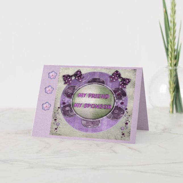 12 Schritte Erholung und Support Karte (Vorderseite)