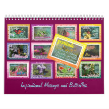 12-Schritte-Recovery-Slogans Schmetterlinge Kalend