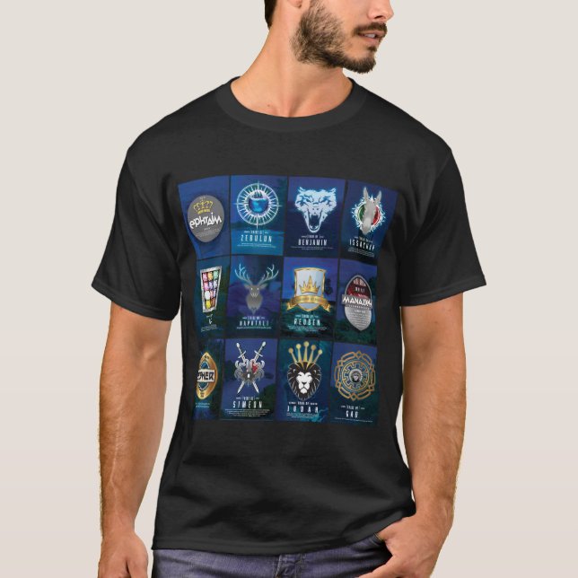 12 Stämme Israel T-Shirt (Vorderseite)