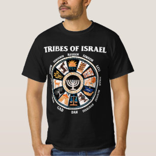 12 Stämme Israels Hebräisch Israelite Judah T-Shirt