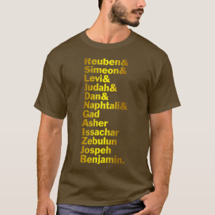 12 Stämme Israels Hebräische Israeliten T-Shirt