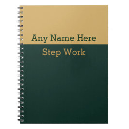 12 Step Erholung Work Book Journal Lined Notebook Notizblock