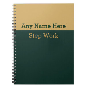 12 Step Erholung Work Book Journal Lined Notebook Notizblock