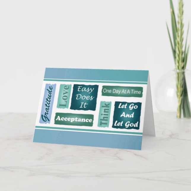 12-Step-Inspirationskarte Karte (Vorderseite)