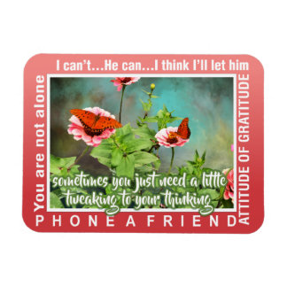 12 step thinking magnet 26 butterflies