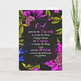 12 Stufen Erholung Förderung Lila Botanisch Karte