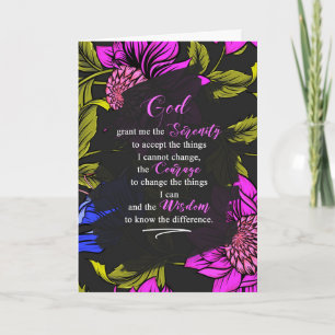 12 Stufen Erholung Förderung Lila Botanisch Karte