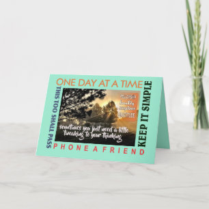 12-Stufen-Erholung-Tweaking-Grußkarte 25 Dankeskarte