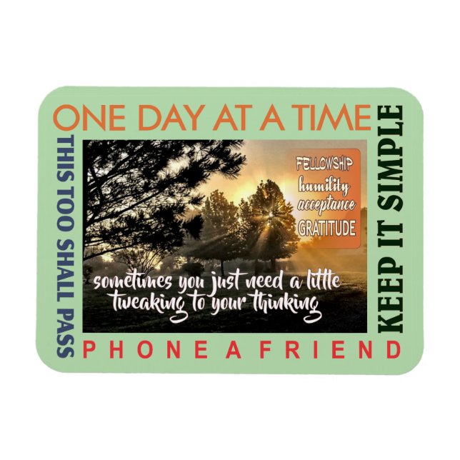 12-Stufen-Erholung-Tweaking-Magnet 25 Magnet (Horizontal)