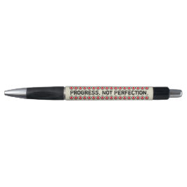 12 Stufen Motivierend Creme Red Black Personalisie Kugelschreiber