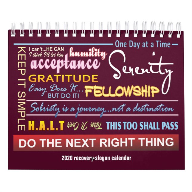 12-Stufen-Slogan-Kalender 2020dk Kalender (Titelbild)
