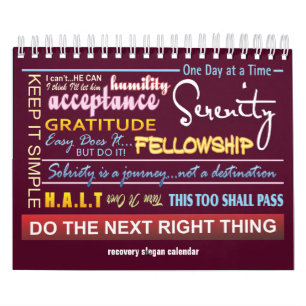 12-Stufen-Slogan-Kalender ver.2 Kalender