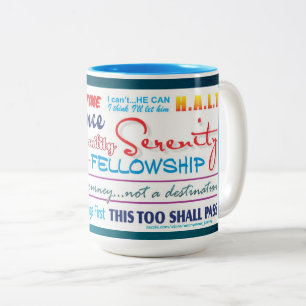 12-Stufen-Slogans Tasse 25z3c