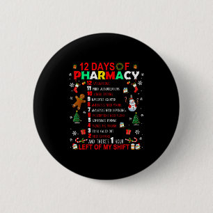 12 Tage Apotheke Lustiges Weihnachten Apotheker Te Button