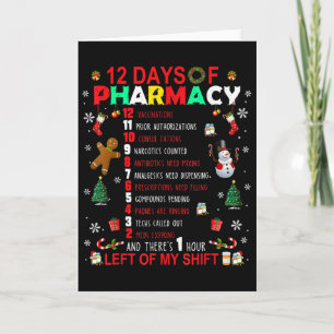 12 Tage Apotheke Lustiges Weihnachten Apotheker Te Karte